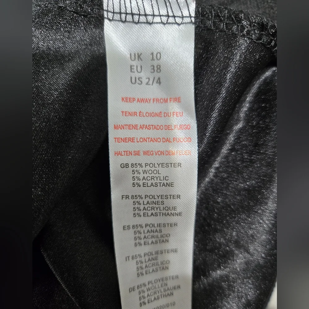 Yumi London Mod Stripe Knit Pleated Mini Sweater Dress Size 6 With 3/4 Sleeves - Picture 12 of 14